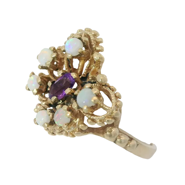 10K Rose Gold Synthetic July Birthstone Ring Size 6 Image 2 Chipper's Jewelry Bonney Lake, WA