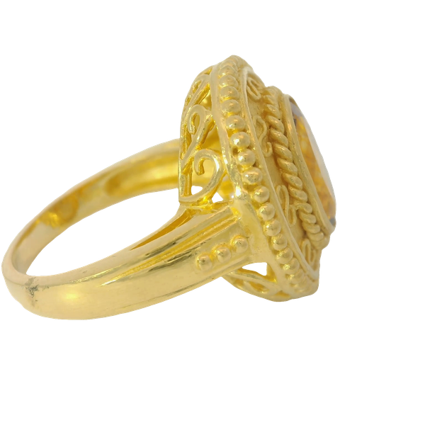 22K Yellow Gold Heliodor Ring Image 2 Chipper's Jewelry Bonney Lake, WA