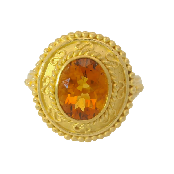 22K Yellow Gold Heliodor Ring Chipper's Jewelry Bonney Lake, WA