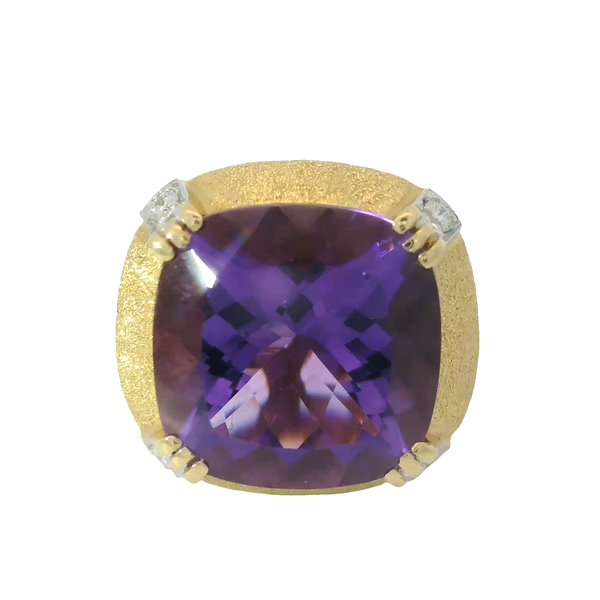 14KY Amethyst Diamond Rng Sz. 8 Chipper's Jewelry Bonney Lake, WA