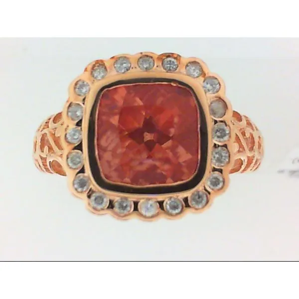 14K Rose Gold Feldspar (Oregon Sunstone), Diamond Ring Size 8.75 Chipper's Jewelry Bonney Lake, WA