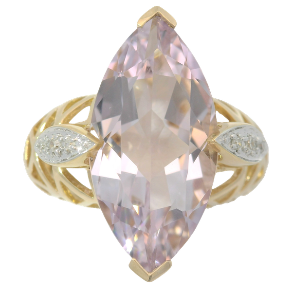 14K Yellow Gold Amethyst Diamond Fashion Ring Chipper's Jewelry Bonney Lake, WA