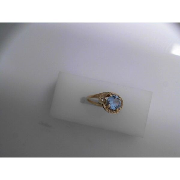 10KY Lab-Grown Blue Spinel Ring.  Approximately 1.50ctw.  SZ 7. Chipper's Jewelry Bonney Lake, WA
