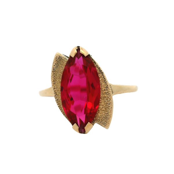 10KR Vintage Lab-Grown Ruby Ring Chipper's Jewelry Bonney Lake, WA