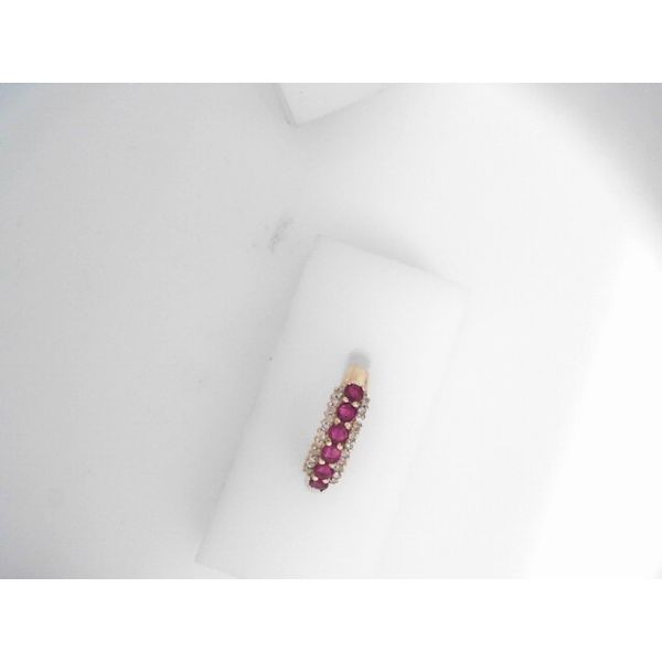 14KY Ruby and Diamond Band.  SZ 5. Chipper's Jewelry Bonney Lake, WA