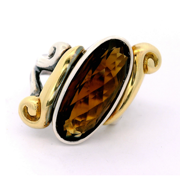 Sterling Silver 18K Gold Accent, Citrine Ring, size 9 Chipper's Jewelry Bonney Lake, WA
