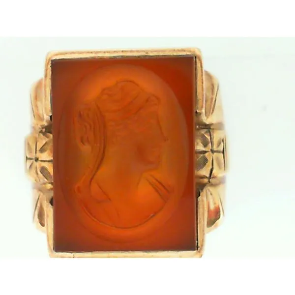 10K Yellow Gold Intaglio Fashion Ring Image 4 Chipper's Jewelry Bonney Lake, WA
