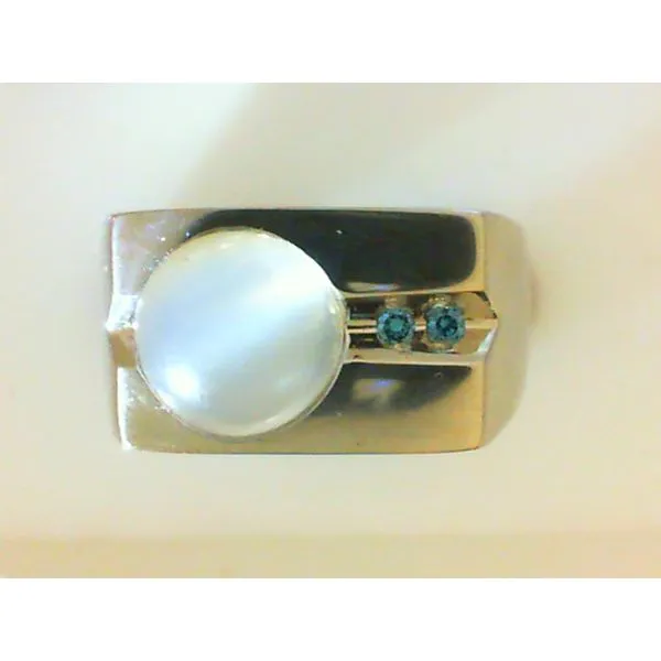 14K White Gold Catseye Moonstone Fashion Ring Chipper's Jewelry Bonney Lake, WA