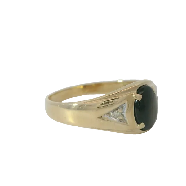 10KY Black Star Sapphire Ring Size 10 Image 3 Chipper's Jewelry Bonney Lake, WA