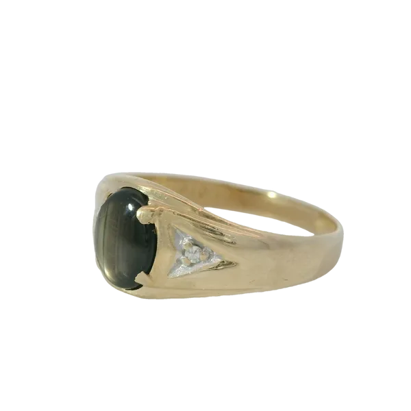10KY Black Star Sapphire Ring Size 10 Image 4 Chipper's Jewelry Bonney Lake, WA