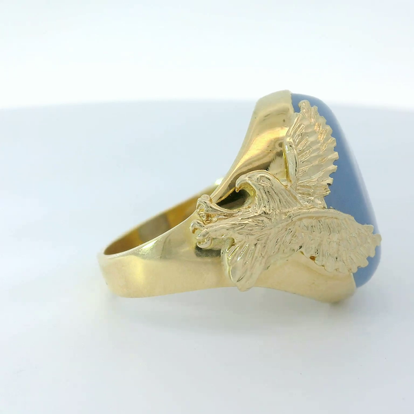 18Kt Gold Ellensburg Blue Gents Ring Image 2 Chipper's Jewelry Bonney Lake, WA