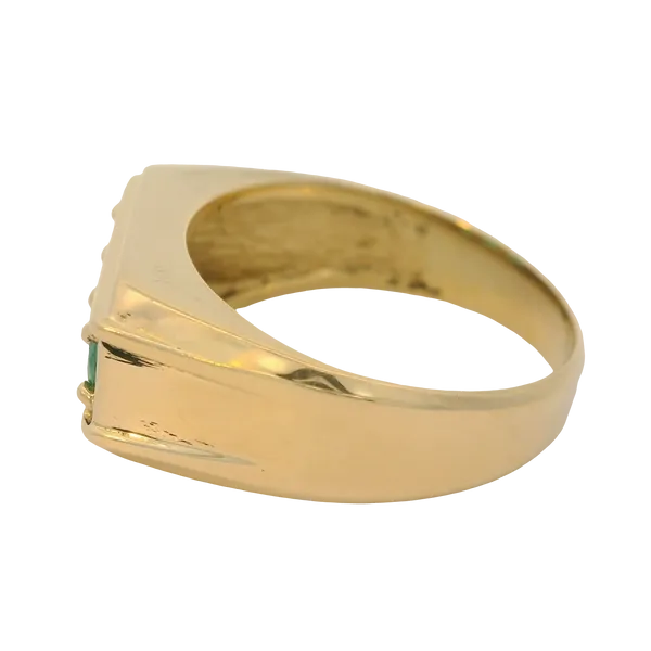 18KY 3 Stone Emerald Ring Sz. 8.25 Image 2 Chipper's Jewelry Bonney Lake, WA