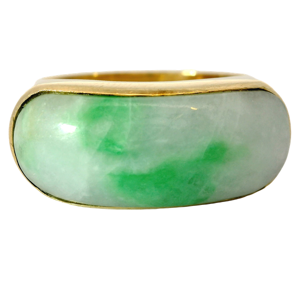14KY Jade Ring Size 10 Image 4 Chipper's Jewelry Bonney Lake, WA