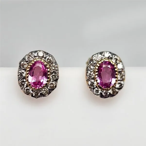 14Kt Pink Sapphire Earrings similar item image
