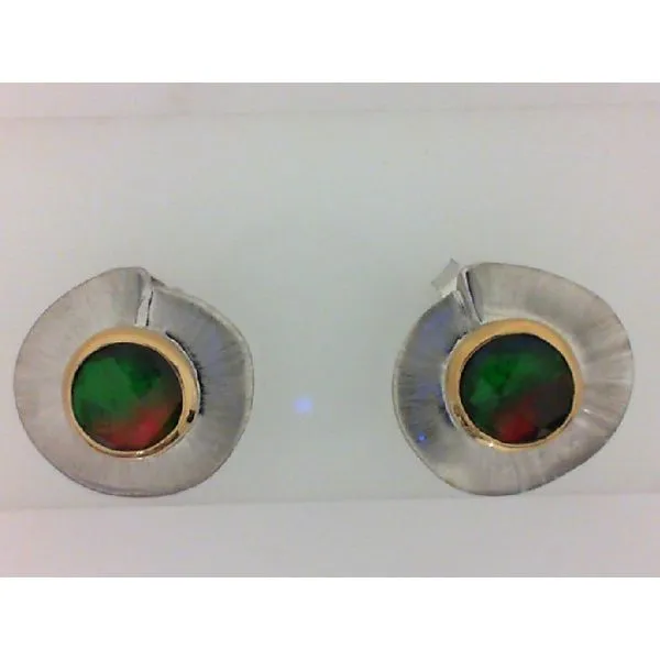 Sterling Silver Ammolite Earrings similar item image