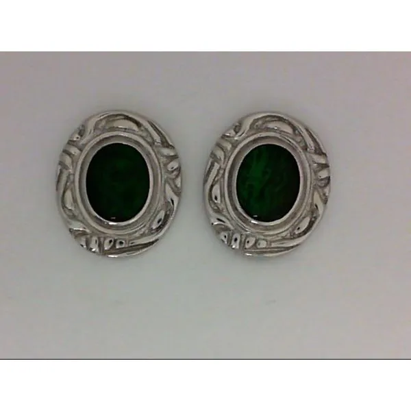 Sterling Silver Ammolite Earrings Chipper's Jewelry Bonney Lake, WA