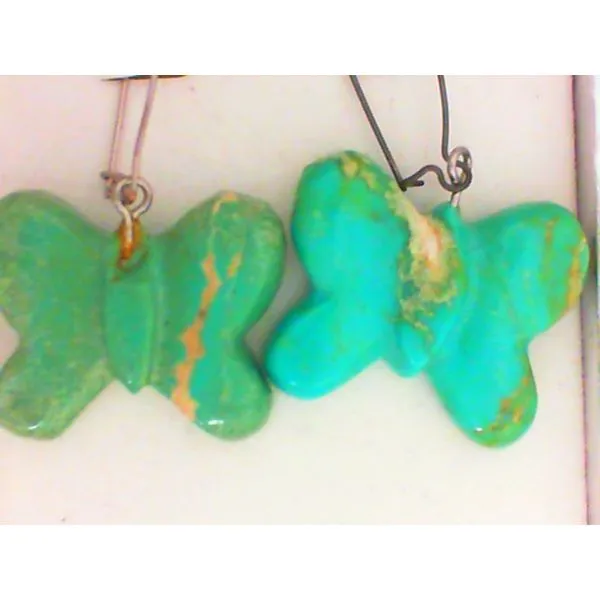 Turquoise Butterfly Earrings Chipper's Jewelry Bonney Lake, WA