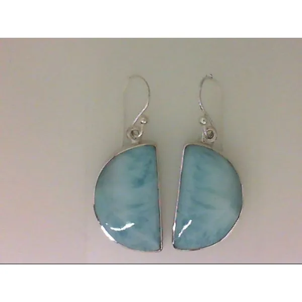 925 Sterling Silver Larimar Dangle Earrings Chipper's Jewelry Bonney Lake, WA