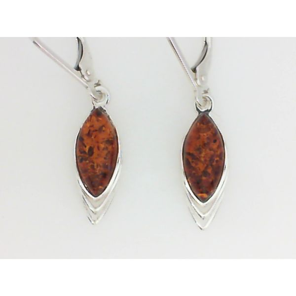 925 Marquise Amber Earrings with Leverbacks Chipper's Jewelry Bonney Lake, WA