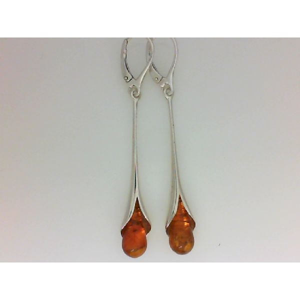 925 Amber Dangle Earrings with Leverbacks Chipper's Jewelry Bonney Lake, WA
