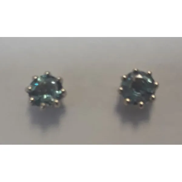 14K White Gold Alexandrite Stud Earrings Image 3 Chipper's Jewelry Bonney Lake, WA