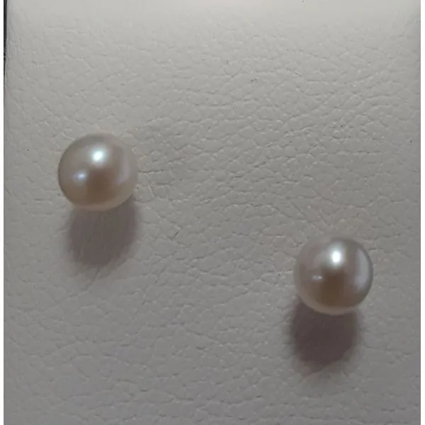 Sterling Silver Cultured Pearl Earrings Image 2 Chipper's Jewelry Bonney Lake, WA