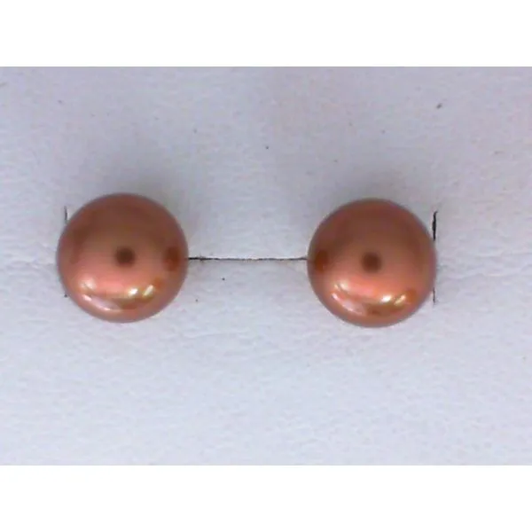 18Kt Rose Gold Cultured Pearl Studs Chipper's Jewelry Bonney Lake, WA