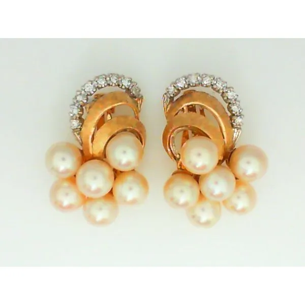 14KTT Akoya Pearl & 0.32ctw Dia, Clip On Earrings Chipper's Jewelry Bonney Lake, WA