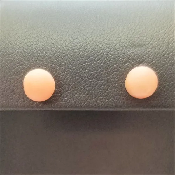 Coral Stud Earrings, 14kt Yellow Gold Chipper's Jewelry Bonney Lake, WA