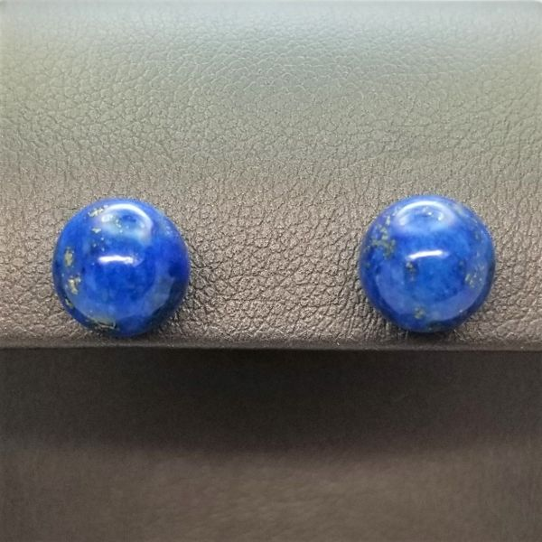 Lapis Stud Earrings in 14kt Yellow Gold Chipper's Jewelry Bonney Lake, WA