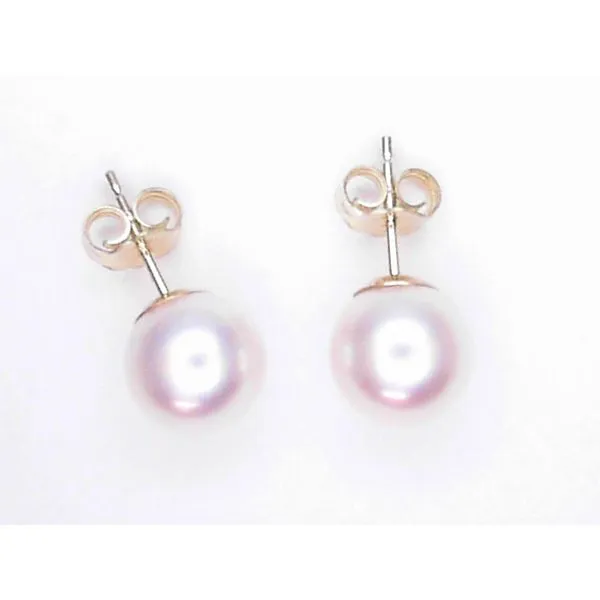 14K Yellow Gold Akoya Pearl Stud Earrings Image 2 Chipper's Jewelry Bonney Lake, WA