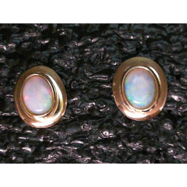 14KY Oval Opal Stud Earrings Chipper's Jewelry Bonney Lake, WA