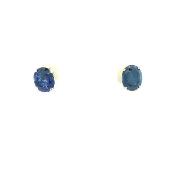 14K Yellow Gold Sapphire Earrings Chipper's Jewelry Bonney Lake, WA