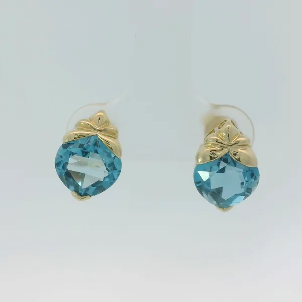 14KY Blue Topaz Stud Earrings Chipper's Jewelry Bonney Lake, WA
