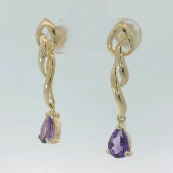 14KY Amethyst Earrings Image 4 Chipper's Jewelry Bonney Lake, WA