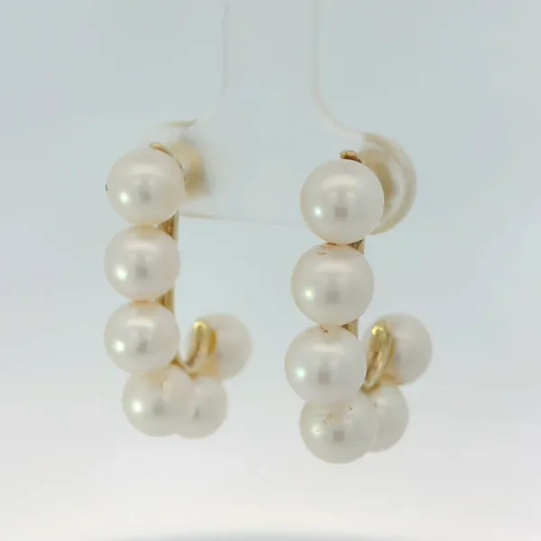 14KY Pearl Earrings Image 4 Chipper's Jewelry Bonney Lake, WA