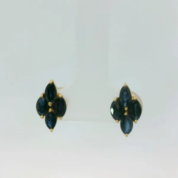 14KY Sapphire Earrings Image 3 Chipper's Jewelry Bonney Lake, WA