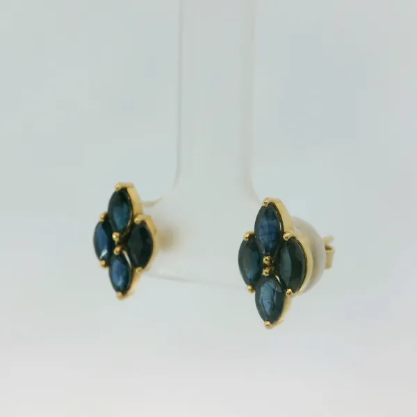 14KY Sapphire Earrings Image 4 Chipper's Jewelry Bonney Lake, WA