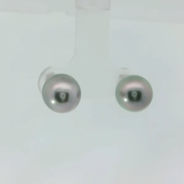 14KW 8.63mm Pearl Earrings Image 3 Chipper's Jewelry Bonney Lake, WA