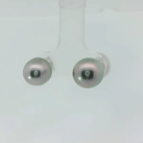 14KW 8.63mm Pearl Earrings Image 4 Chipper's Jewelry Bonney Lake, WA