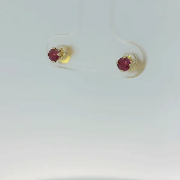 14KY 3mm Ruby Earrings Image 3 Chipper's Jewelry Bonney Lake, WA
