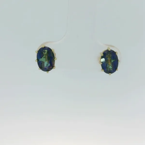 10KY Mystic Fire Topaz Earrings Chipper's Jewelry Bonney Lake, WA