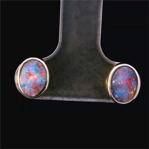 14KY 5x7 Opal Stud Earrings Chipper's Jewelry Bonney Lake, WA