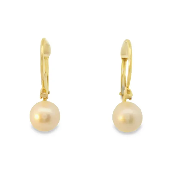 14KY Cultured Pearl Leverback Earrings Chipper's Jewelry Bonney Lake, WA