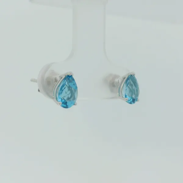 14KW  5x7 Topaz Stud Earrings Image 3 Chipper's Jewelry Bonney Lake, WA