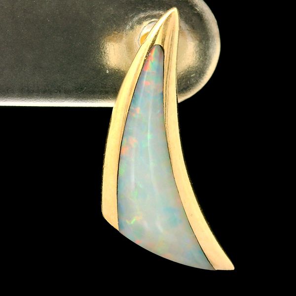 14K Yellow Gold Vintage Opal Earrings Image 2 Chipper's Jewelry Bonney Lake, WA