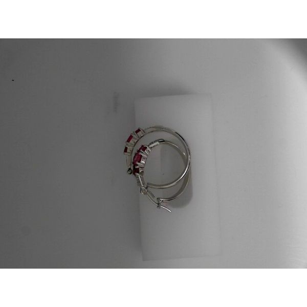 14KW Tourmaline and Diamond Hoop Earrings Chipper's Jewelry Bonney Lake, WA