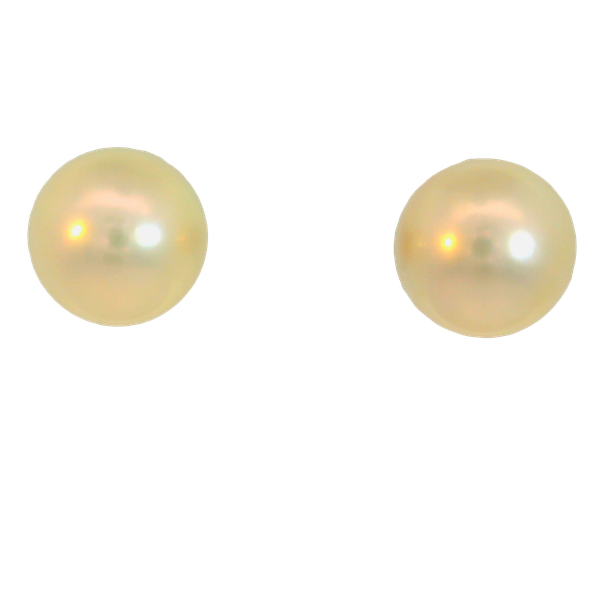 14KW Akoya Cultured Pearl Studs. 8.30mm Round Chipper's Jewelry Bonney Lake, WA
