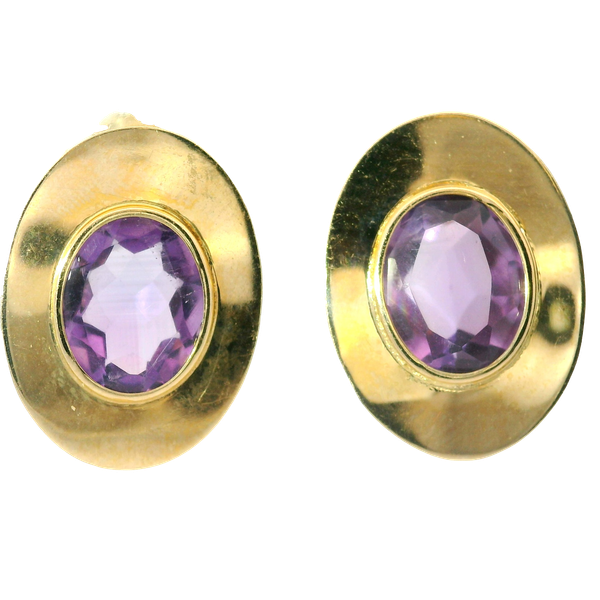 14KY Amethyst Earrings. Approximately 4.50ctw. Earrings 18.50 x 13.90mm. Chipper's Jewelry Bonney Lake, WA