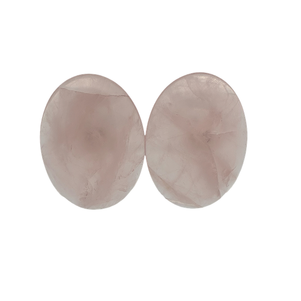 14KY Rose Quartz Stud Earrings.  24.50 x 17.80 x 5.60mm. Chipper's Jewelry Bonney Lake, WA